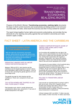 FACT SHEET - LATIN AMERICA AND THE CARIBBEAN