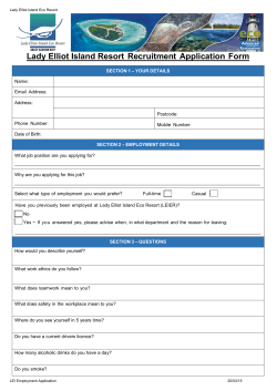 Application for Employment form
