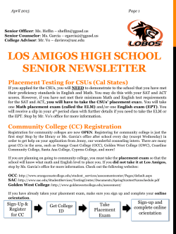 Senior Newsletter â April 2015