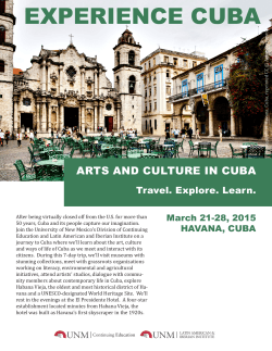 Arts and Culture in Cuba guide - Latin American & Iberian Institute