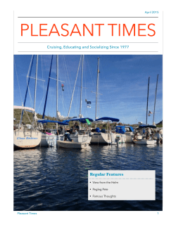 LPSC Newsletter April 2015 - Lake Pleasant Arizona Sailing Club
