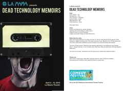 dead technology memoirs