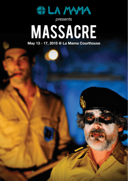 massacre - La Mama Theatre