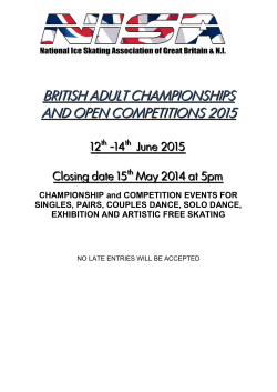 BRITISH ADULT CHAMPIONSHIPS AND OPEN COMPETITIONS