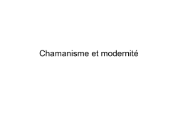 AnthmÃ©d 3b Chamanisme et modernitÃ©