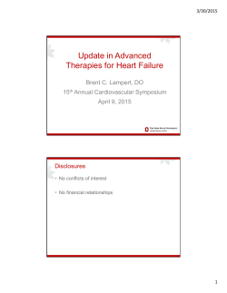 Update in Advanced Therapies for Heart Failure