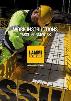 WORK INSTRUCTIONS - Lammi