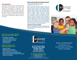 Lamour DCF Brochure - Lamour Counseling & Consulting Clinic