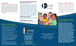Lamour Wraparound and Outpatient Services Brochure