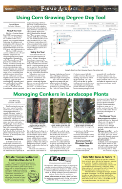 Managing Cankers in Landscape Plants Using