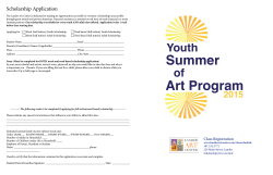 Summer Art Program - Lander Art Center