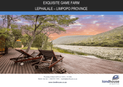 exquisite game farm lephalale â limpopo province