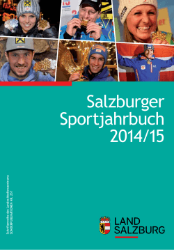 Salzburger Sportjahrbuch 2014/15 - Landversand