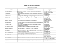 here - School of Languages & Comparative Cultural Studies