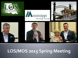 LOS/MOS 2015 Spring Meeting - Louisiana Oncology Society