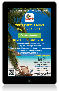 OPEN ENROLLmENT may 1 - 31, 2015