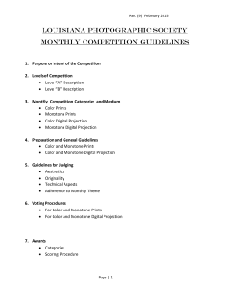 Club Competition Guidelines - Louisiana Photographic Society