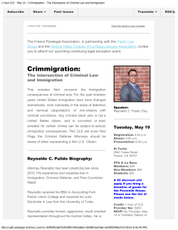 1 Hour CLE - May 19 - Crimmigration