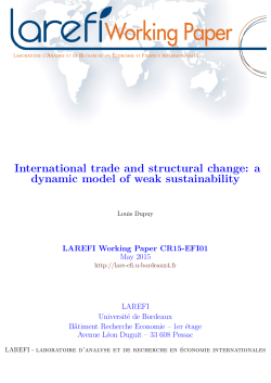 International trade and structural change - Larefi