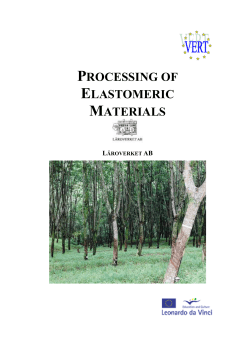 processing of elastomeric materials