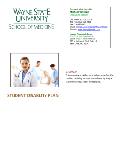 Student Disablity Plan