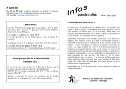 Infos 15 - Paroisse La Sallaz