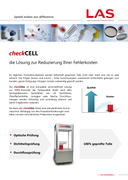 checkCELL - LAS Lean Assembly Systems GmbH
