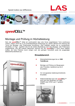 speedCELLâ¢ - LAS Lean Assembly Systems GmbH