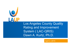 Los Angeles County Quality Rating and Improvement System ( LAC