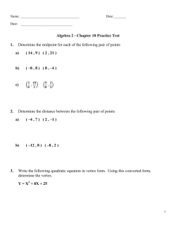 CH 10 Practice Test with Answers