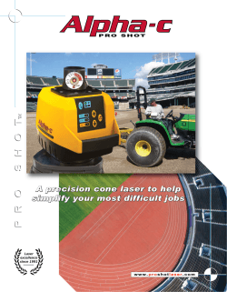 Alpha-C Sports Field Laser Brochure
