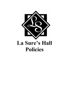 La Sure`s On-Site Catering Policies