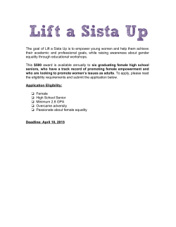 The goal of Lift a Sista Up is to empower young women and help