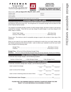 View Accessible Storage Order Form.