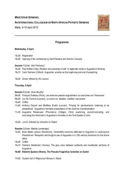 Malta, 8-10 April 2015 Programme