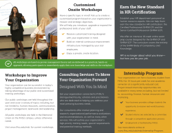 Earn the New Standard in HR Certification Internship