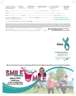 2015 Registration Form - Laura`s Smile Foundation