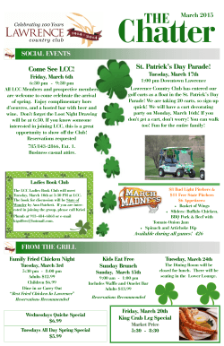 Come See LCC! St. Patrick`s Day Parade!