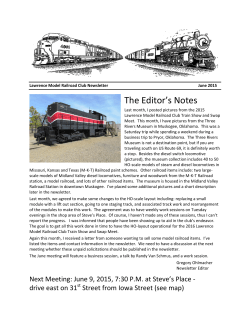 June 2015 - Lawrence Model Railroad Club