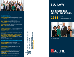 THE CENTER FOR HEALTH LAW STUDIES