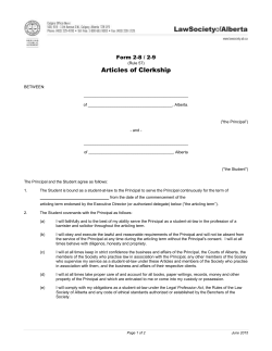 Form 2-8 - The Law Society of Alberta