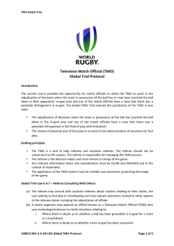 Television Match Official (TMO)