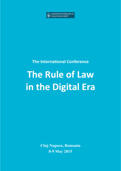 The Rule of Law in the Digital Era