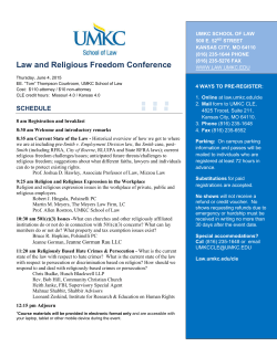 Law and Religious Freedom Conference