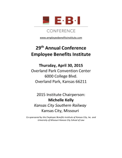 29th Annual Conference Employee Benefits Institute