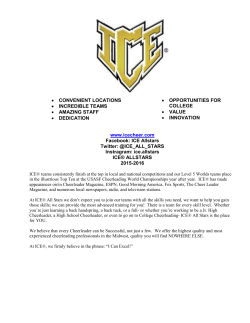2015/2016 ICE Tryout Packet
