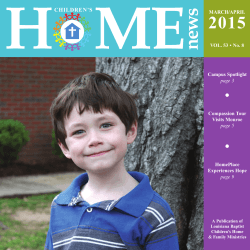March April 2015 - Louisiana Baptist Children`s Home