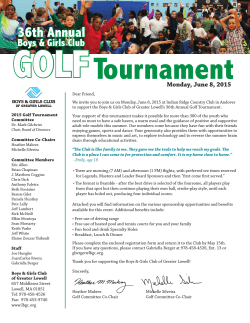 Golf Tournament Sponsor Opportunities