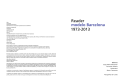 Reader modelo Barcelona 1973-2013
