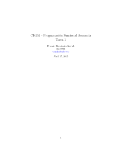CI4251 - ProgramaciÃ³n Funcional Avanzada Tarea 1
